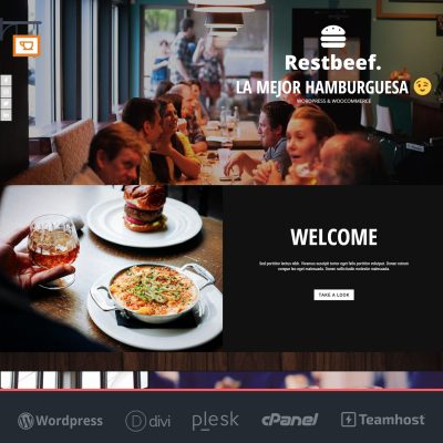 Página web para restaurantes RestBeef