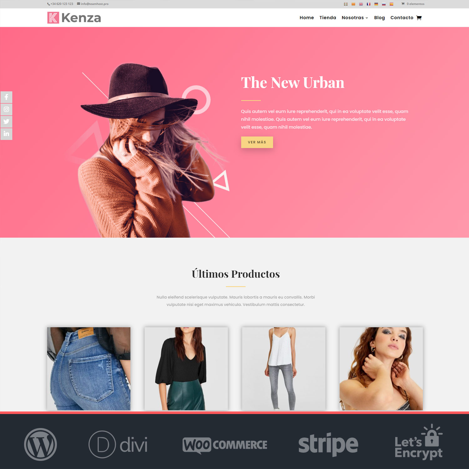 Tienda Online Moda · WordPress WooCommerce + Divi